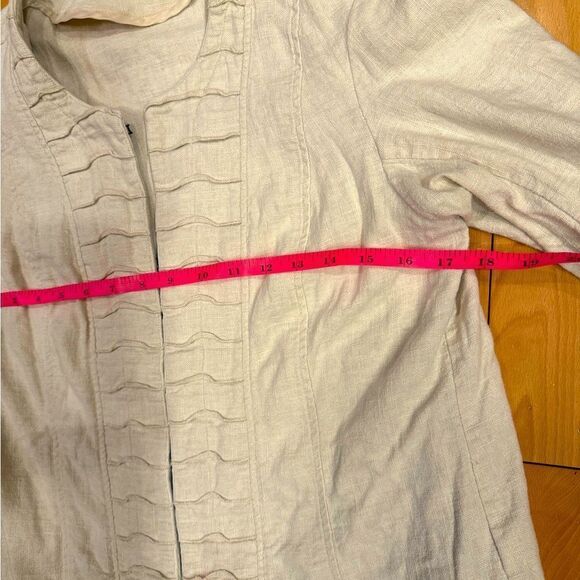 Coldwater creek linen jacket - Picture 5 of 9